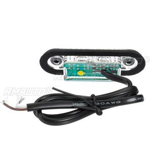 10 pièces Feux de position latéraux LED 12V 24V, feux de gabarit, feux arrière, feux de freinage, feux de signalisation pour Camion, Remorque, Tracteur, Fourgonnette, Bus, Étanche - Product Image 5