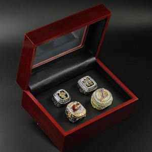 Anillo de Campeonato de <span class=keywords><strong>LeBron</strong></span> James 2020, <span class=keywords><strong>4</strong></span> veces Campeón, Heat Rider Lake, Diseño de una Pieza, Piedra Natural, Moderno, Chapado en Platino, Aleación - Product Image 3