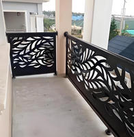 Paravent de jardin commercial en acier inoxydable et alliage d'aluminium découpé au laser sur mesure, haute résistance, anti-décoloration, pour villa