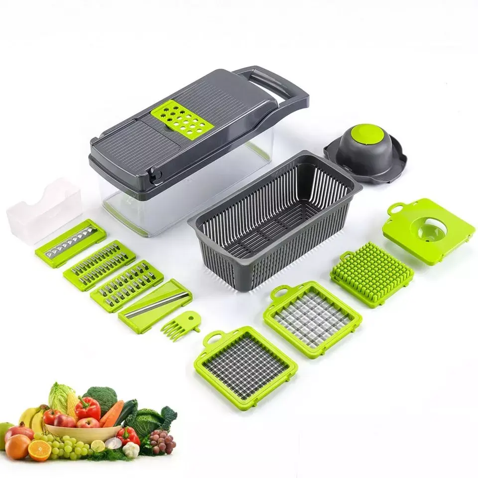 Hot Selling 12-in-1 Manual Mandolin Vegetable Fruit Slicer Cutter Vegetable Chopper