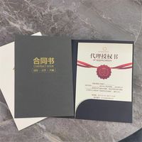 Dossiers de présentation professionnels en papier kraft de haute qualité avec pochette, impression offset, taille et couleur personnalisables
