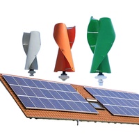Éolienne domestique haute tension 2000W 2kW 2.5kW à axe vertical Maglev, générateur avec contrôleur de charge hybride 24V 48V pour