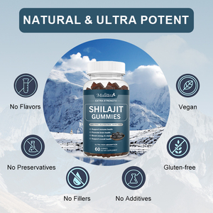 OEM Natural Shilajit Extract Gummy Supplement Verbessern Sie das Gehirn gedächtnis Shilajit Resin Pure Himalayan Gummies - Product Image 5
