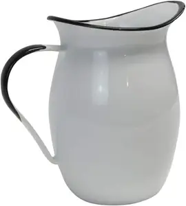 1.5L 2L OEM manufacturer wholesales printed professional enamelware home kitchen enamel coated tea water kettle pitcher