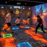 Jeu de sol « Le sol est du lave » pour parcs d'attractions intérieurs, projection interactive AR/MR pour les écoles, la maison, construction métallique