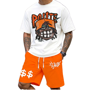 Conjuntos de Camisetas de Verano de Poliéster para Hombre con Estampado Gráfico de Dibujos Animados, de Secado Rápido, Venta al por Mayor, Estampados de Moda, a Granel, de Bajo Costo para Revendedores - Product Image 1