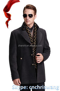 Best selling cashmere <strong>pea</strong> <strong>coat</strong> - Product Image 2