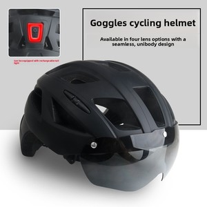 <span class=keywords><strong>Casco</strong></span> de Ciclismo de Carretera y Montaña con Gafas Magnéticas y Doble Visera, Resistente al Viento y a Impactos, para Ciclismo Unisex - Product Image 2