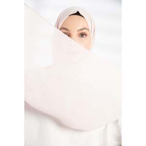 Pañuelo de Chifón Rosa Pálido Largo para Mujer, Pañuelos de Seda Suaves al Tacto - Product Image 5