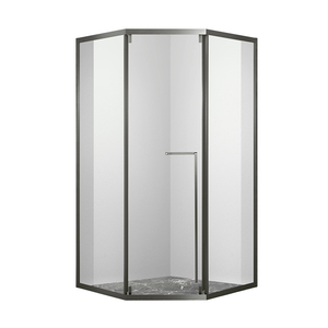 Mampara de Ducha Deslizante Completa Personalizada <span class=keywords><strong>con</strong></span> Rodillos Ajustables para Instalación en Suelos Irregulares - Product Image 4