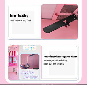 Máquina Expendedora de <span class=keywords><strong>palomitas</strong></span> de maíz <span class=keywords><strong>y</strong></span> algodón de <span class=keywords><strong>azúcar</strong></span> totalmente automática de autoservicio caliente Máquina Eléctrica de algodón de <span class=keywords><strong>azúcar</strong></span> de hilo de hadas - Product Image 5