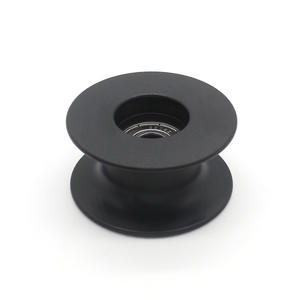 Rueda de Rodamiento en Forma de U Grande de Acero Inoxidable con Recubrimiento de Goma y Plástico POM, 8*50*25.8mm, para Colgar Cuerdas, Venta al Por Mayor - Product Image 1