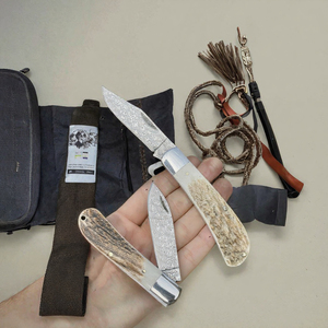 Cuchillo Plegable LHDF2 con Hoja de Acero Inoxidable de Textura Clara Superior, Tipo Clip Point, para Rescate, Supervivencia y Camping - Product Image 3