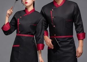 Uniformi di abbigliamento da lavoro <span class=keywords><strong>per</strong></span> Chef da <span class=keywords><strong>cucina</strong></span> <span class=keywords><strong>per</strong></span> ristorante di alta qualità <span class=keywords><strong>per</strong></span> donna uomo uniforme <span class=keywords><strong>per</strong></span> Hotel a maniche lunghe con Logo personalizzato - Product Image 5