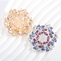 Broche XILIANGFEIZI haut de gamme en cristal motif épi de blé, élégante pour femme, idéale pour mariage, fête, cadeau, accessoire de costume ou de manteau