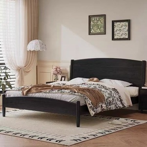 <span class=keywords><strong>Lit</strong></span> double de 1.8m de style antique et <span class=keywords><strong>lit</strong></span> simple de 1.5m en bois de frêne de chêne moderne pour chambre principale ou chez l'habitant - Product Image 3