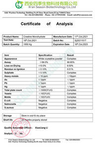 Precio de fábrica 80-200 polvo de Monohidrato de <span class=keywords><strong>Creatina</strong></span> de malla - Product Image 4