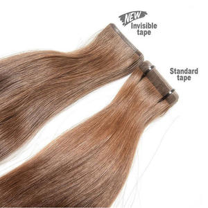 スラブヘア会社目に見えないテープヘアエクステンションレミーヘアエクステンションのダブルドローテープ - Product Image 4
