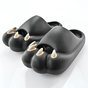 2025 divertido chica niño gato garra diapositiva antideslizante casa zapatillas mujeres hombres casa <span class=keywords><strong>Sandalias</strong></span> Zapatos interior zapatillas - Product Image 2
