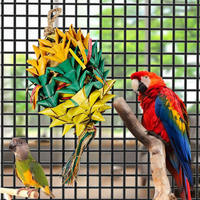 Jouets pour oiseaux écologiques Oreiller à pointes Pièces naturelles Ananas Herbe de mer Tissé Feuille de palmier Pinata Jouet suspendu Pinata à pointes