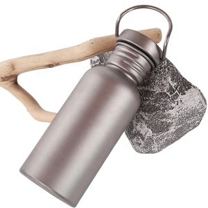 Polar Everest ขวดน้ำไทเทเนียมบริสุทธิ์500มล. 600มล. 750มล. พร้อมฝาไทเทเนียมกลางแจ้งตั้งแคมป์ขี่จักรยานเดินป่าภาชนะใส่เครื่องดื่ม - Product Image 3