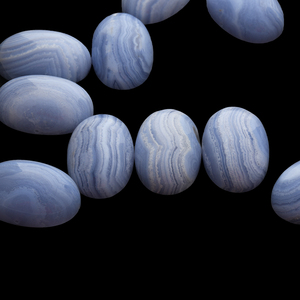 Butswana naturale agata Cabochon pietre preziose blu quarzo gioielli in pietra naturale gioielli in pietra dall'africa - Product Image 3