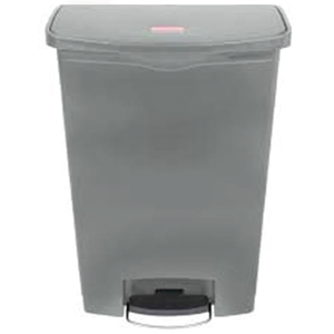 Pattumiera a Pedale in Resina Grigia 90 L - Product Image 2