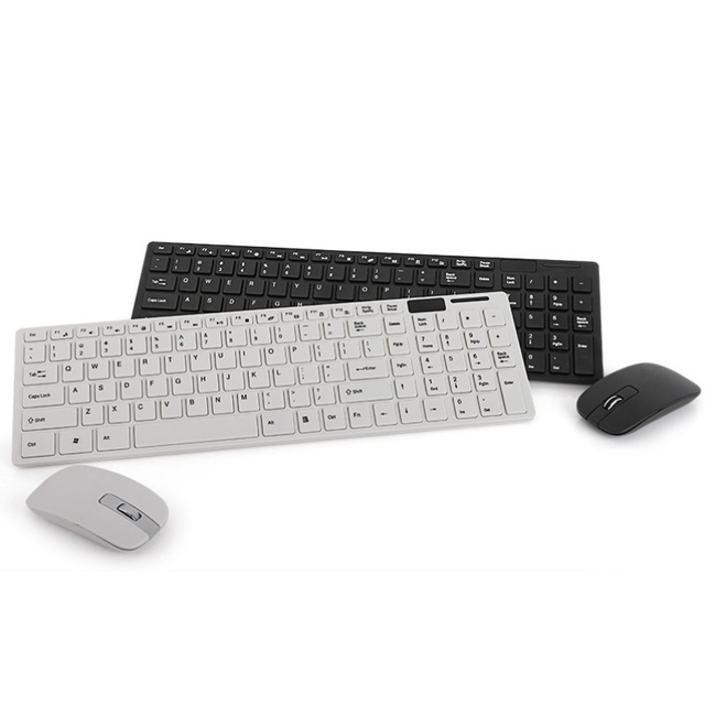 Leadingplus 2.4GHz USB Gaming Slim Ergonomic LED Backlit Wireless Keyboard and Mouse Combo-in Stock