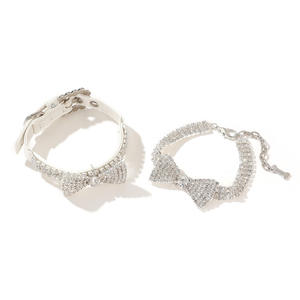 Fournitures pour animaux de compagnie collier <span class=keywords><strong>laisse</strong></span> cou anneau chat perceuse chaîne noeud papillon collier petit et moyen <span class=keywords><strong>chien</strong></span> collier cou anneau décoration - Product Image 6