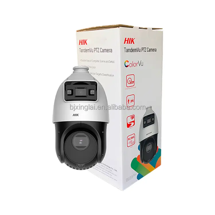 Hik TandemVu 4 אינץ' 2MP 15X צבעוני ו-IR רשת מהירות כיפת IP PTZ מצלמת DS-2SE4C415MWG-E/14(F0)