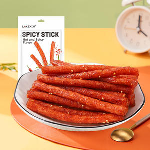 LAKEXIXI Collations Latiao chaudes <span class=keywords><strong>et</strong></span> épicées de 92g <span class=keywords><strong>Blé</strong></span> de haute qualité avec saveur riche en grains Meilleur végétalien emballé dans un sac - Product Image 1