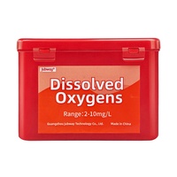 Kit de Prueba de Oxígeno Disuelto 2-10mg/L, Medidor Portátil de OD para Acuicultura y Aguas Residuales, 120 Pruebas, Certificado CE/MSDS