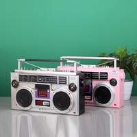 Enregistreur de cassettes vintage rétro en fer modèle 558, accessoire de photographie, décoration radio nostalgique pour les magasins et les bars