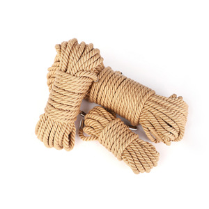 Cuerda de algodón puro con extremos metálicos, juego de 3 piezas para juegos de adultos y accesorios de disciplina. - Product Image 4