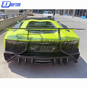 Alerón trasero de fibra de carbono seco forjado estilo LP750 SV para Lamborghini Aventador LP700 LP720 LP740 LP750 2011-2022 - Product Image 2