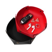 Plateau de bureau multifonctionnel moderne en similicuir gaufré et gravé au laser, coloré, personnalisable avec logo, idéal pour cadeaux faits main et promotionnels (vente en gros)