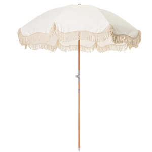 <span class=keywords><strong>Ombrellone</strong></span> da Spiaggia Vintage Premium 2025 in Legno Stile Mid-Century con Nappe, Sedie Pieghevoli e Borsa Frigo in <span class=keywords><strong>Tela</strong></span> <span class=keywords><strong>per</strong></span> Uso Alberghiero - Product Image 2