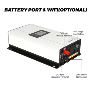 อินเวอร์เตอร์กังหันลมแบบเชื่อมต่อกริด 1kW 2kW คลื่นไซน์บริสุทธิ์ พร้อมโหลดดัมพ์  ระบบพลังงานลมจากคลังสินค้าจีน - Product Image 2