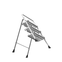 Échelle en aluminium personnalisée Marches mobiles portables Sécurité portable Escaliers de construction de bâtiments