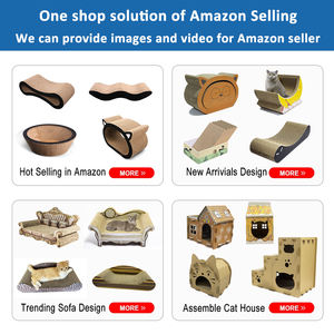 Großes umwelt freundliches <span class=keywords><strong>Cat</strong></span> Scratcher House aus recyceltem Papier karton mit Karton verpackung - Product Image 5