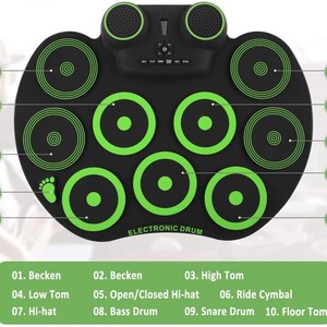 Electronic <b>Drum</b> Pad G767 Foldable Portable Desktop With Drumsticks And Pedals For Practice And Play - Product Image 2