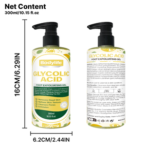 Гликолевая кислота для ухода за кожей ног Отшелушивающий гель для смягчения мозолей удаляет омертвевшую кожу увлажняющий и увлажняющий крем для ног - Product Image 6