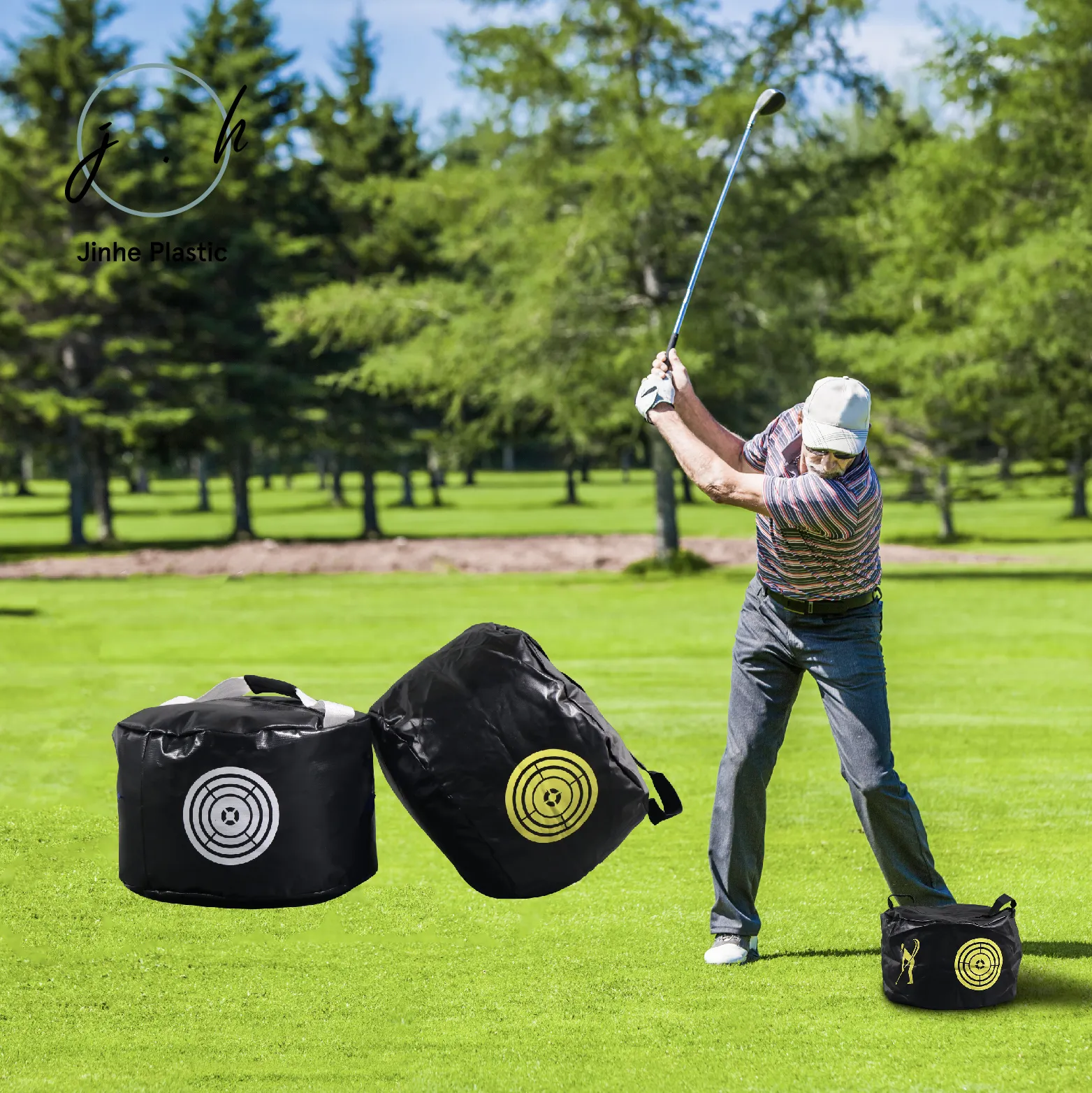 Foldable Golf Impact Sport Power Smash Bag Hitting Swing Strength Training Bag