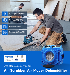 Industriële Commerciële Groene Waterschade Restauratie Premium Draagbare Lucht Scrubber Luchtfilter Droger Kelder Luchtreiniger - Product Image 3