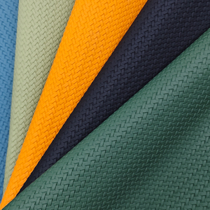 Tissu en cuir synthétique Rexine <span class=keywords><strong>PVC</strong></span>, gaufré, tricoté, imperméable, avec dos en tissu éponge, textile de maison, literie, tapis de voiture, meubles - Product Image 4