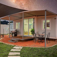 Bureau conteneur modulaire à faible coût, maison en verre extensible de 40 pieds, hôtel et atelier modernes, année 2026