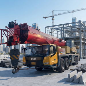 Grue mobile tout-terrain Sany 100T d'occasion, moteur SAC1000, pompe, vérin hydraulique fabriqué en Allemagne, fabriqué en Chine 0086 18117060100 - Product Image 3