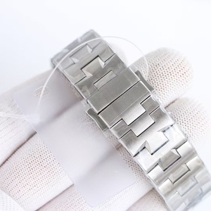 Nuevo Reloj de Pulsera de Moda con Cristal de Zafiro, Caja de Acero, Esfera Negra, Brazalete Integrado, Movimiento Automático, Doble Hora, Fecha y Función de Energía - Product Image 5