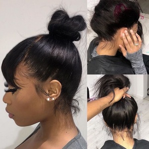 GS 13x4 13x6 360 370 HD Frontal Del Merletto <span class=keywords><strong>Parrucca</strong></span> Diritta Brasiliana Parrucche Dei Capelli Umani, 150% 180% finto Cuoio Capelluto Parrucche Del Merletto Per La Donna Nera - Product Image 3