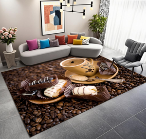 Bán Buôn Sang Trọng Mềm Tùy Chỉnh Khách Sạn Hiện Đại Polyester Thảm Thảm Không-Trượt Có Thể Giặt Thân Thiện Với Môi Mô Hình Hình Học Cho Nhà - Product Image 3